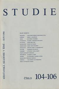 149824. Studie, Číslo 104-106 (rok 1986, číslo 2-4)