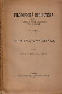113259. Aristoteles – Aristotelova Metafysika