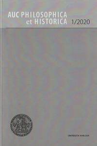 150029. Acta Universitatis Carolinae. Philosophica et Historica, Číslo 1 (2020)