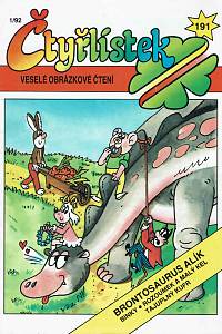 57440. Čtyřlístek. 191, Brontosaurus Alík ; Binky ; Rozoumek a Malý Kel ; Tajuplný kufr