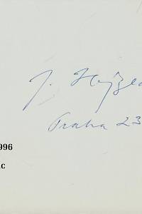 211301. Hejzlar, Josef – autogram