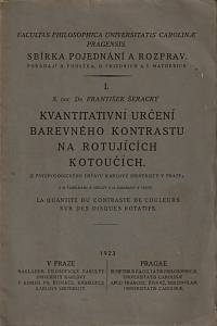 151602. Šeracký, František – Kvantitativní určení barevného kontrastu na rotujících kotoučích