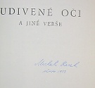 Racek, Michal – Udivené oči (podpis)