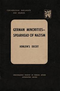 152224. German minoroties - spearhead of nazism. Henlein's deceit