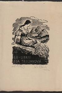 211677. Štěch, Karel – Ex-libris Ela Trojanová