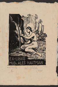 211678. Štěch, Karel – Ex-libris MUDr. Aleš Hartman