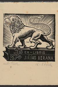 211682. Štěch, Karel – Ex-libris Jiřího Berana