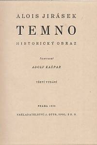 Jirásek, Alois – Temno : historický obraz