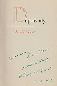 Konrád, Karel – Doprovody (podpis)