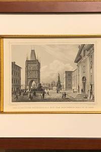 212330. Würbs, Carl / Poppel, Johann Gabriel Friedrich – Der altstädter Brückenplatz mit dem Monumente Carl IV in Prag