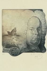 202741. Musil, Karel – [F. Händel] : ex libris A. Sassmann