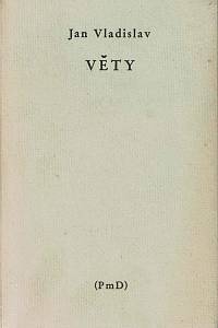 154509. Vladislav, Jan [= Bambásek, Ladislav] – Věty (1962-1972)