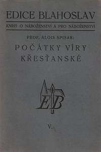 154345. Spisar, Alois – Počátky víry křesťanské
