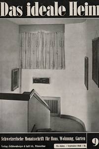 155146. Das ideale Heim, Schweizerische Monatsschrift für Haus, Wohnung, Garten, XX. Jahrgang, Nr. 9 (September 1946)