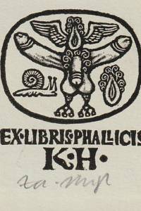 212709. Mézl, Zdeněk – Ex libris phallicis K.H.
