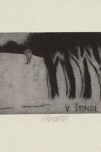 212951. Komárek, Vladimír – [Ex libris] V. Štindl