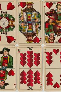 213027. Altenburger und Stralsunder Spielkarten-Fabriken A.G. Altenburg Thüringen – Binokel, Würtenberský vzor, kolek třetí říše, 24 karet