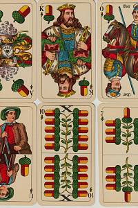 Altenburger und Stralsunder Spielkarten-Fabriken A.G. Altenburg Thüringen – Binokel, Würtenberský vzor, kolek třetí říše, 24 karet
