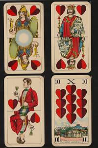 213091. Ferdinand Piatnik & Söhne, Wien – Binokel, kolem roku 1910, 24 listů