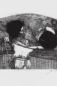 213152. Černoš, Jan – Eros a Thanatos : exlibris Wouter van Gysel