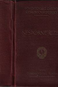 159058. Hartmann, Antonín – Nesporné řízení