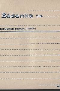 Žádanky : [tiskopis]