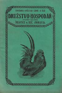 159235. Družstvo Hospodář, společnost s ruč. obmez. Milotice n. Beč. (Morava) : továrna umělých líhní a úlů