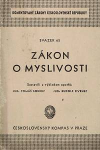 159910. Soukup, Tomáš / Pivrnec, Rudolf – Zákon o myslivosti