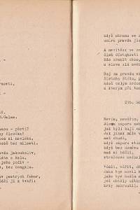 Kolman, Karel / Kučera, František / Sládek, Josef Václav / Vášová, Věra / Čapek, Jan Blahoslav / [...] – Strojopisná sbírka básní