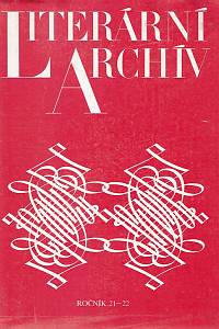 161999. Literární archív : sborník Památníku národního písemnictví, Ročník 21/1986 - 22/1987