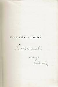 Dvořák, Xaver – Zrcadlení na hlubinách : básně (podpis)