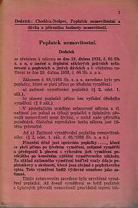 Choděra, Oldřich / Nešpor, Zdeněk – Poplatek z úplatných převodů nemovitostí a dávka z přírůstku hodnoty nemovitostí