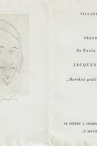 214626. Švengsbír, Jiří Antonín – Fillart-Club - Přednáška Dr Pavla Režného Jacques Callot : Barokní grafik proti válce