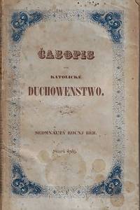 163371. Časopis pro katolické duchowenstvo. Sedmnáctý ročnj běh, swazek druhý (1844)
