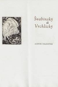 Páleníček, Ludvík – Švabinský a Vrchlický (podpis)