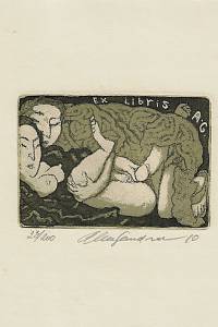 214696. Alexandrov, Gennadij – Ex Libris A.G.