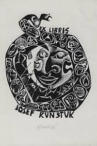 214705. Grmelová, Anna – Ex libris Josef Runštuk