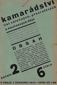 163823. Kamarádství : list válečných, převratových a současných dějů. Ročník II., číslo 6 (červenec 1933)