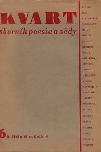 11893. Kvart : sborník poesie a vědy. Ročník IV., číslo 6 (1945-1946)