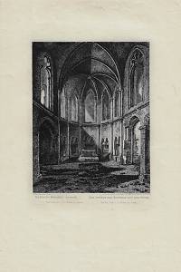 214820. Kandler, Wilhelm / Fesca, Adolf – Kaple na Bezdězu uvnitř = Das Innere der Kapelle auf dem Bösig