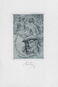 205861. Krátký, Bohumil – Hommage a Renoir : Ex Libris Dieter Köhler
