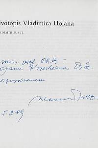 Holan, Vladimír – Bagately II. (podpis)