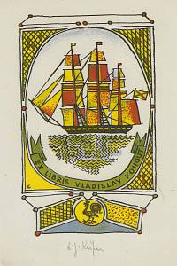 214928. Kašpar, Ladislav Josef – Ex libris Vladislav Kohout