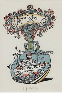 214930. Kašpar, Ladislav Josef – Ex libris Mirko Kaizl