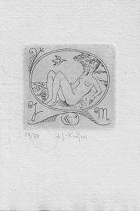 214938. Kašpar, Ladislav Josef – Alkyoné : [ex libris] JM