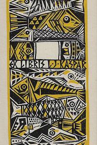 214969. Kašpar, Ladislav Josef – Ex libris L.J. Kašpar