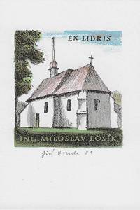 215052. Bouda, Jiří – Ex libris Ing. Miloslav Losík