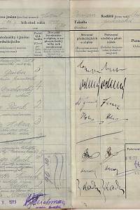 Seznam přednášek (index lectionum), do kterých byl zapsán jako řádný posluchač Vlastimil Forman, rodiště Louny - Čechy. ... Zapsán na fakultě právnické