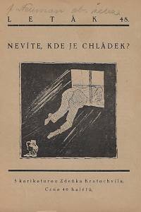 164084. Bass, Eduard [= Schmidt, Eduard] – Nevíte, kde je Chládek? : román detektivka