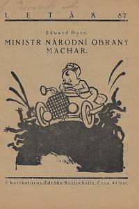 164092. Bass, Eduard [= Schmidt, Eduard] – Ministr národní obrany Machar